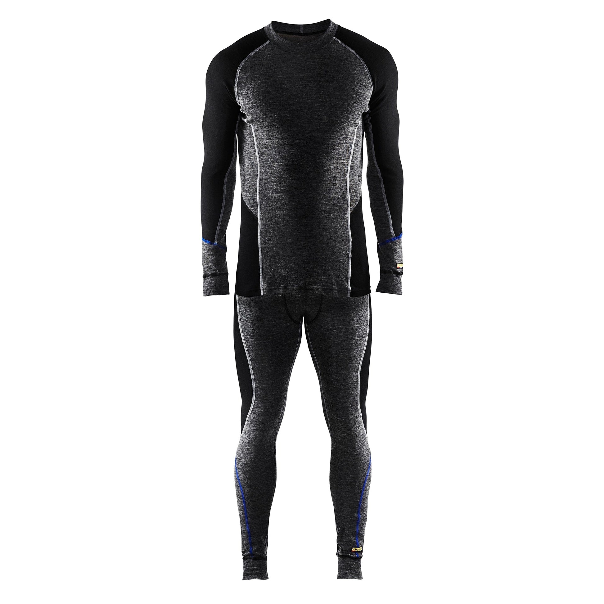 Blaklader Underwear Top Warm 100% Merino 4897 #colour_mid-grey-black