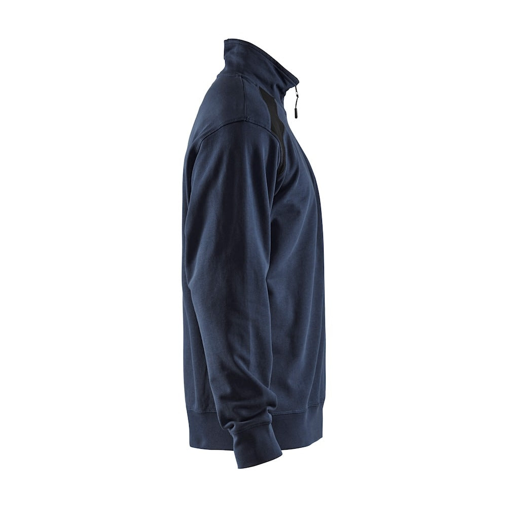 Blaklader Half-Zip 2-Tone Sweatshirt 3353 - Dark Navy/Black