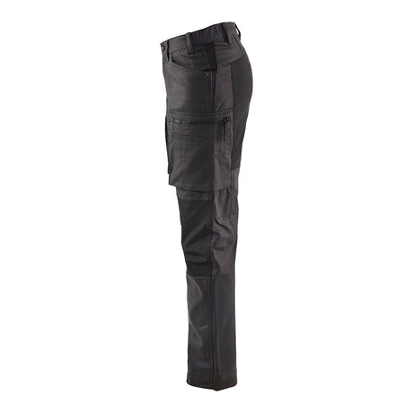 Blaklader Women's Service Trousers Stretch 71591146 #colour_dark-grey-black