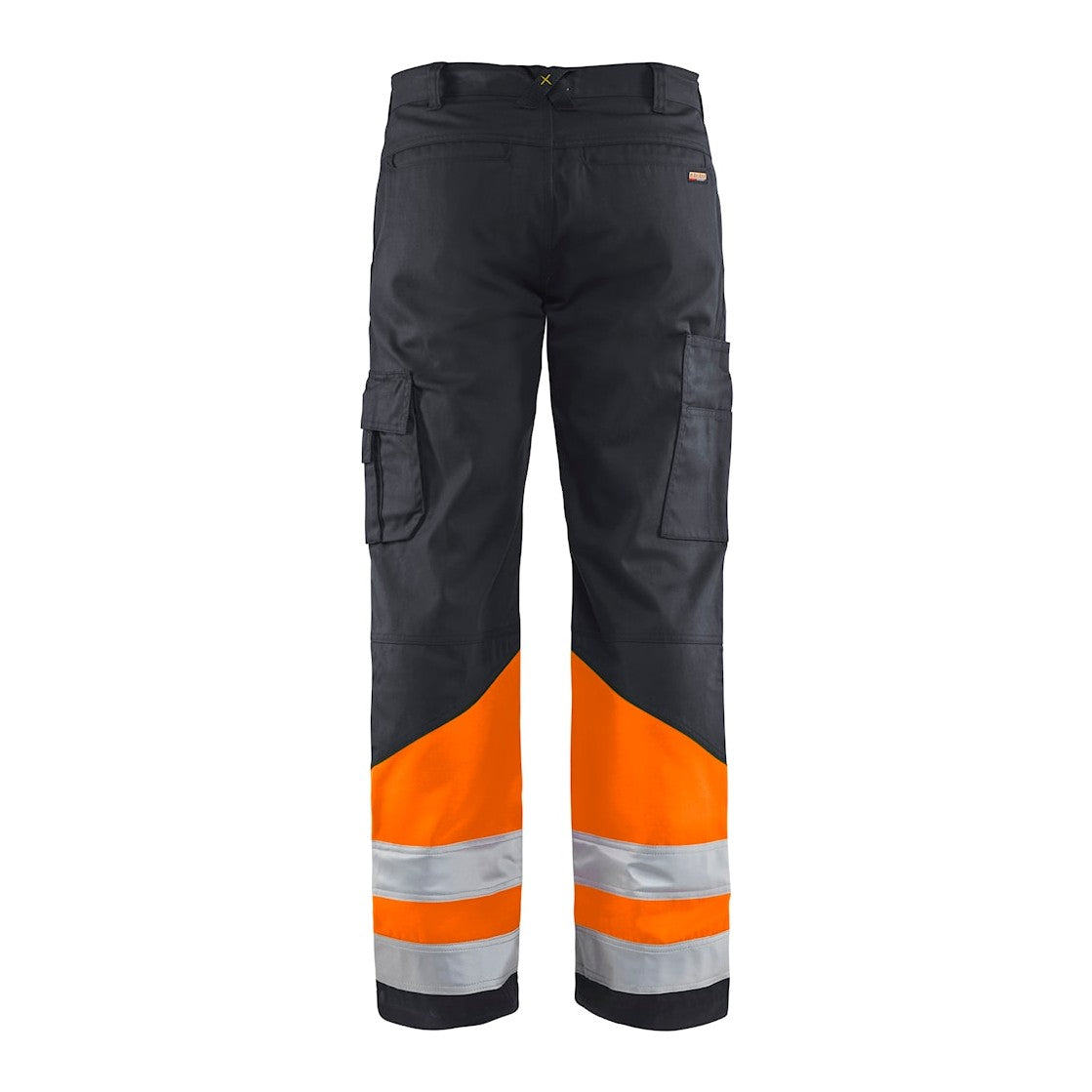 Blaklader Hi-Vis Trousers 1564 - Mid Grey/ Hi-Vis Orange