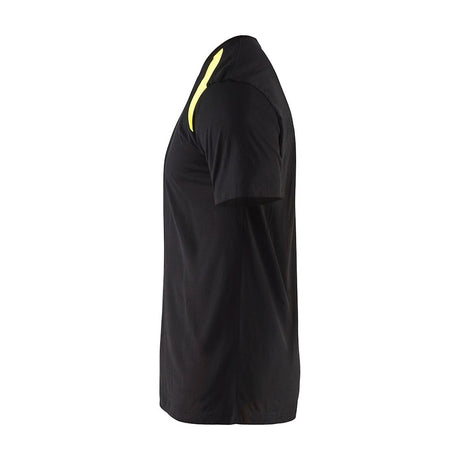 Blaklader T-Shirt 3379 #colour_black-hi-vis-yellow