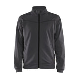 Blaklader Sweatshirt with Full Zip 3362 #colour_mid-grey-black