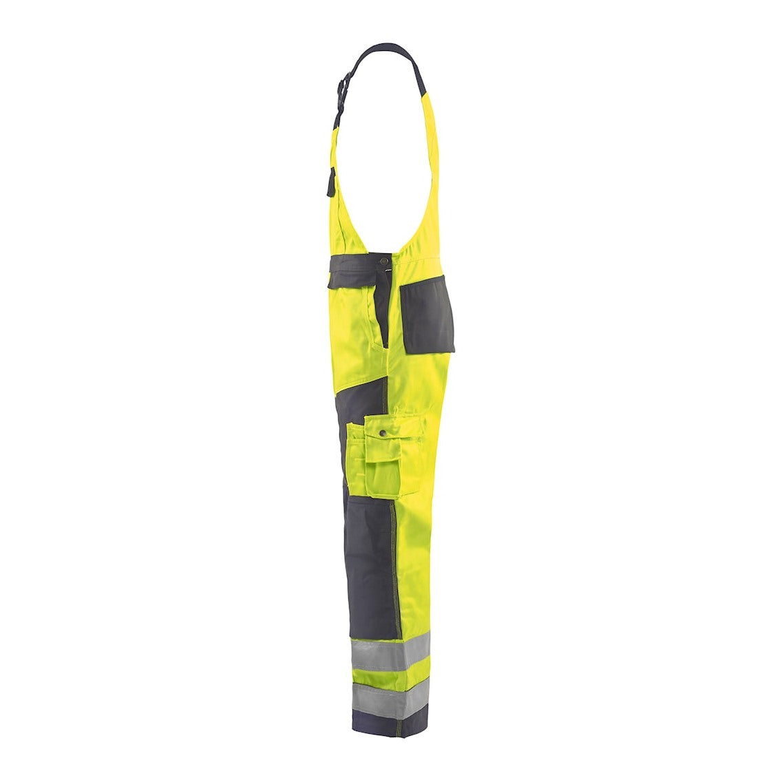 Blaklader Hi-Vis Bib Trousers 2660 - Hi-Vis Yellow/Mid Grey