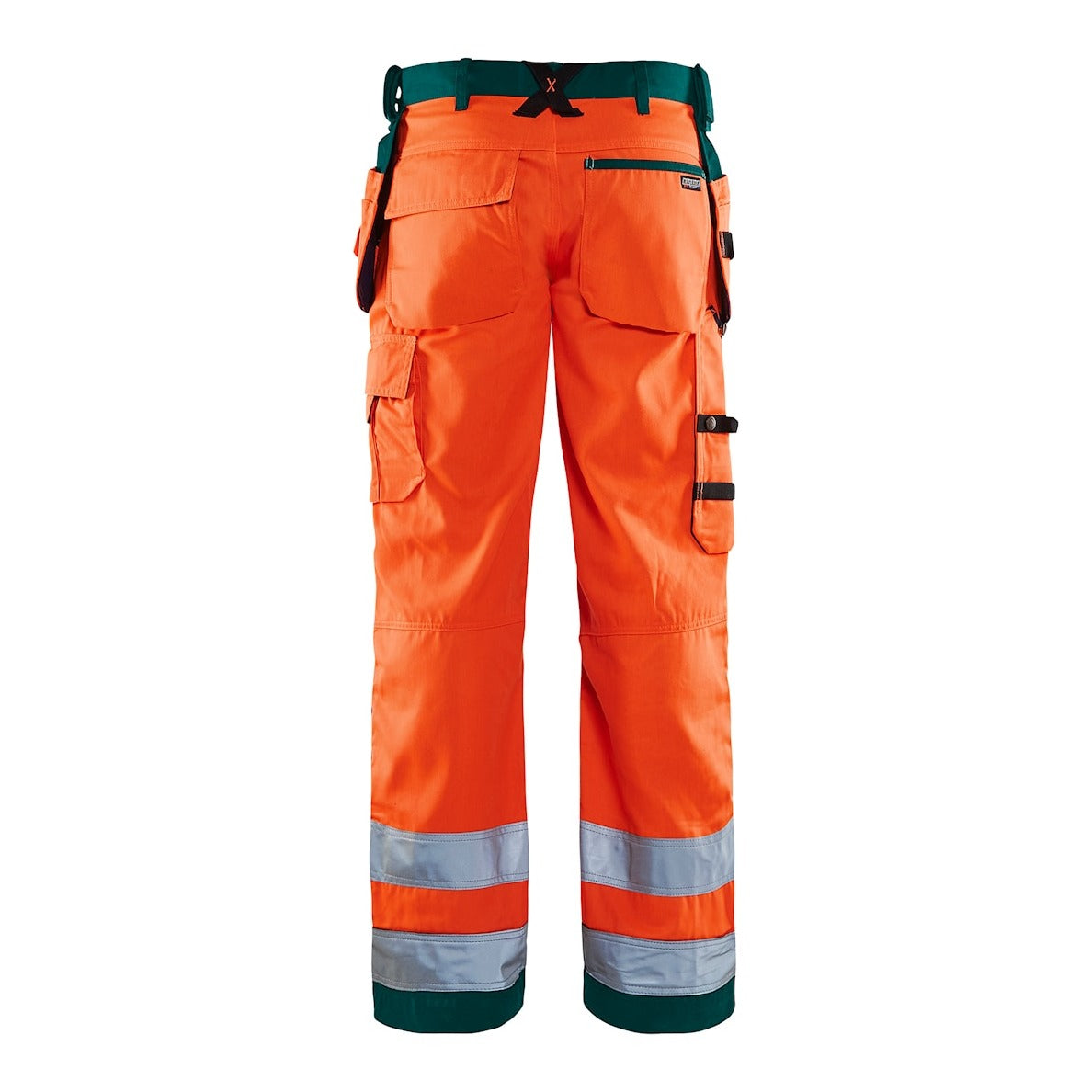 Blaklader Hi-Vis Craftsman Trousers 1568 - Orange/Green
