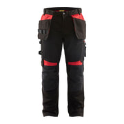 Blaklader Craftsman Trousers 1555 - Black/Red