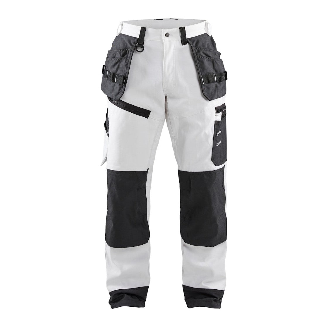 Blaklader X1500 Painters Trousers 1510 #colour_white-dark-grey