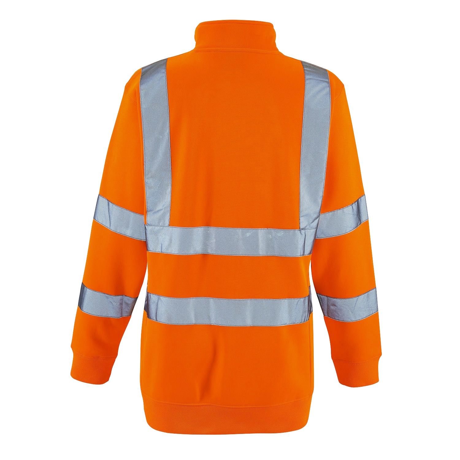 Supertouch Ladies Hi Vis Orange Eshaal Zipped Sweatshirt