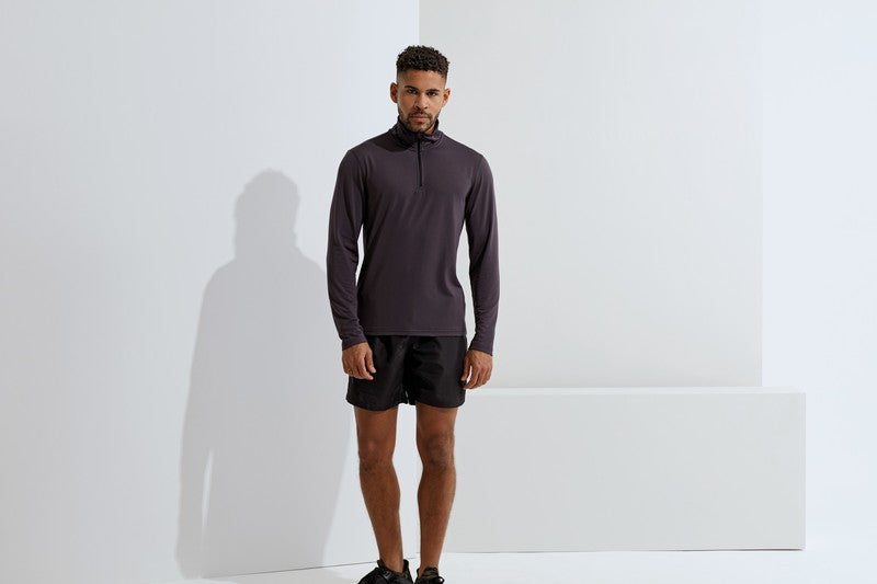 TriDri® Recycled Long Sleeve Brushed Back ¼ Zip Top
