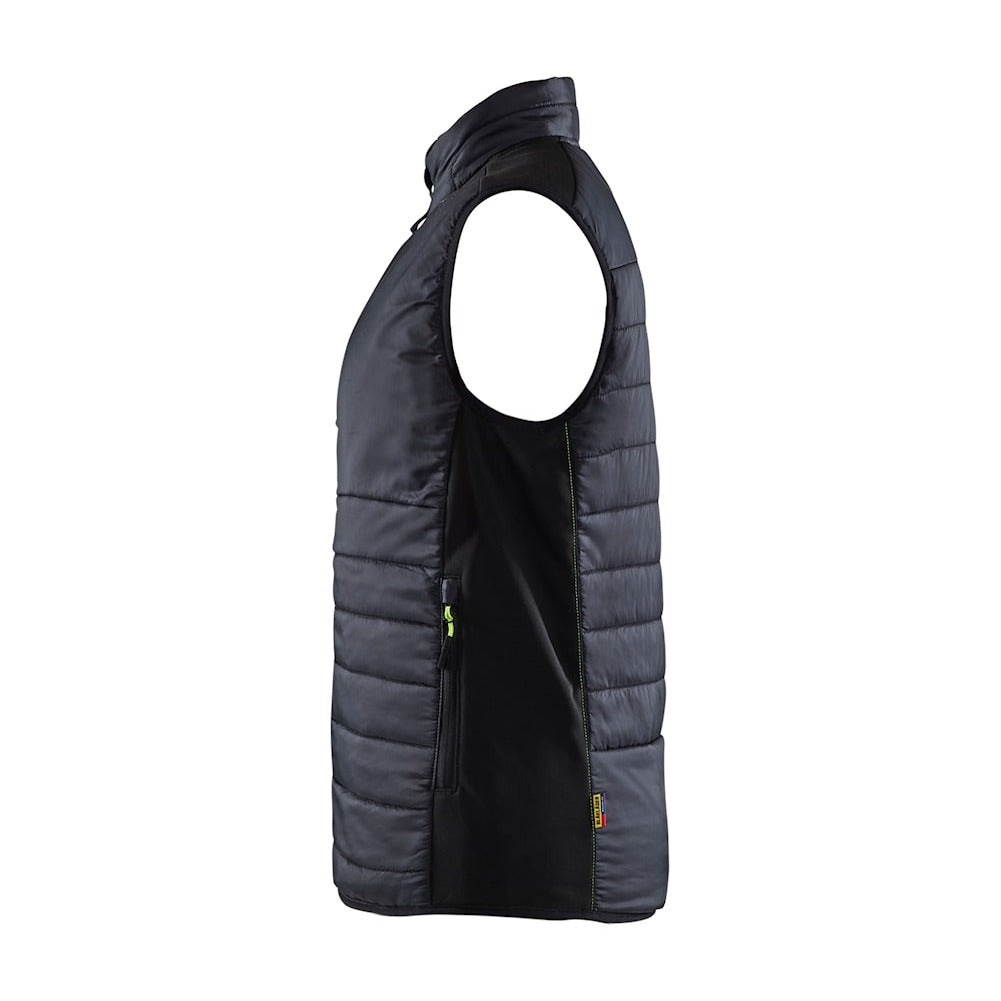Blaklader Vest Warm-Lined Women 3864 #colour_black-hi-vis-yellow