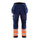 Blaklader Softshell Hi-Vis Trousers 1821 #colour_navy-blue-orange