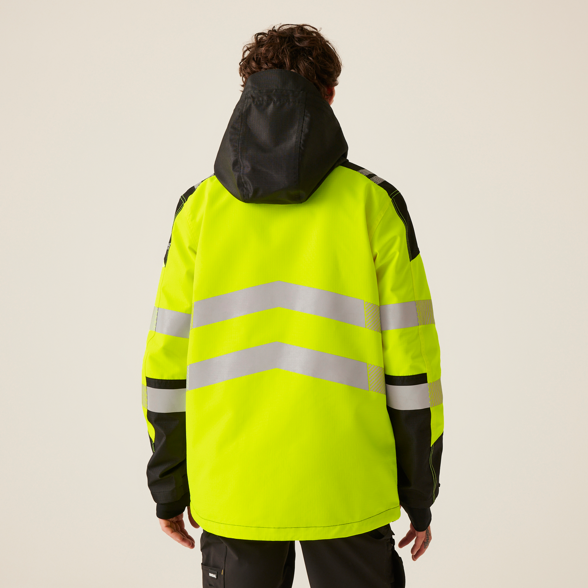 Regatta Professional Mens Hi-VIS X-PRO Waterproof Shell Jacket - Class 2