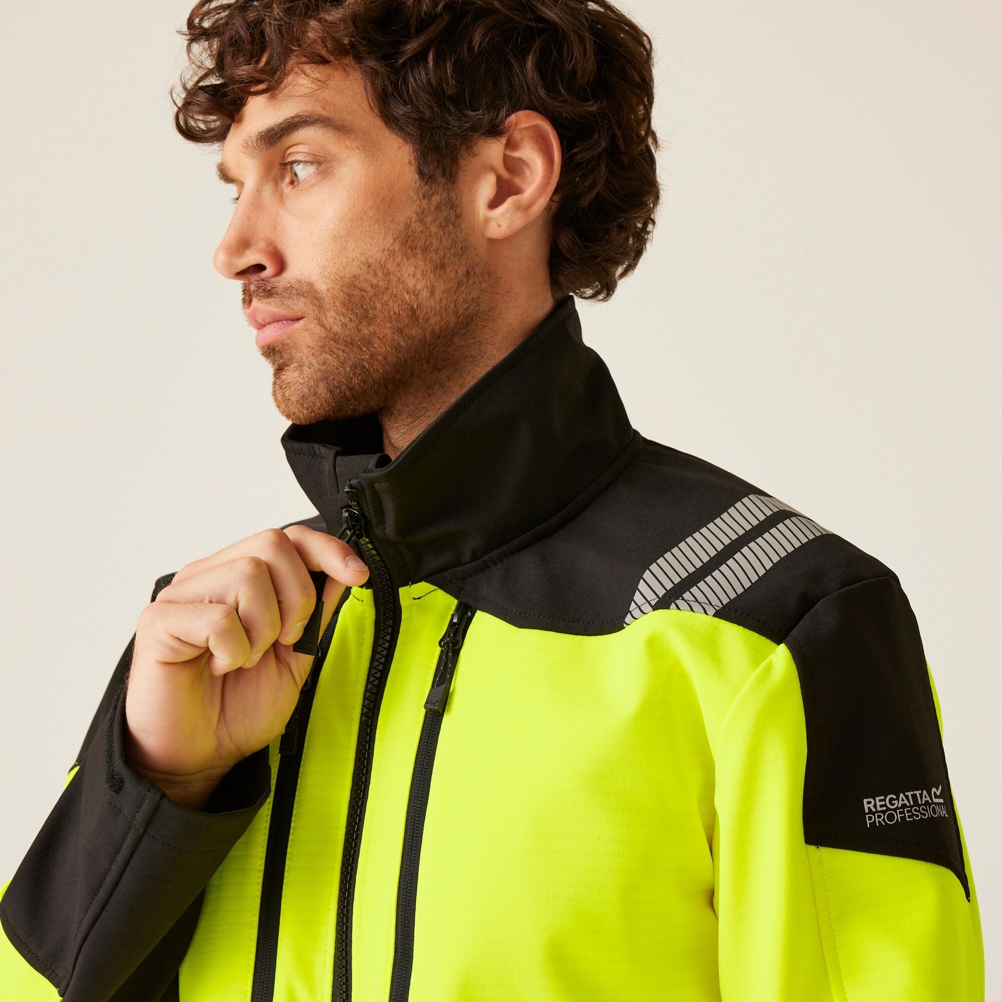 Regatta Professional Mens Hi-Vis X PRO 3 Layer Softshell Jacket - Class 2