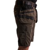 Blaklader Service Shorts with Nailpockets 1494 #colour_dark-olive-green-black