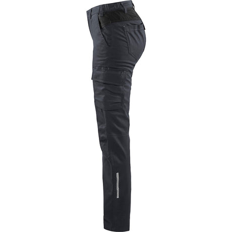 Blaklader Women's Industry Trousers Stretch 7144 #colour_mid-grey-black