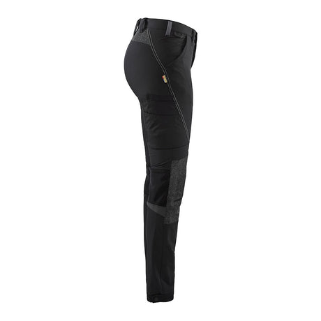Blaklader Ladies 4-Way Stretch Service Trousers 7122 #colour_black-dark-grey