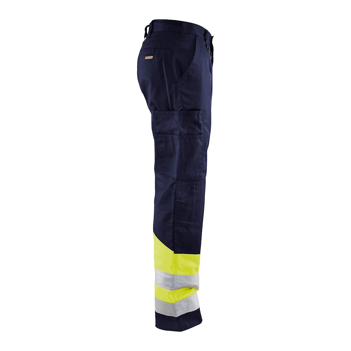 Blaklader Hi-Vis Trousers 1564 - Navy Blue/Hi-Vis Yellow