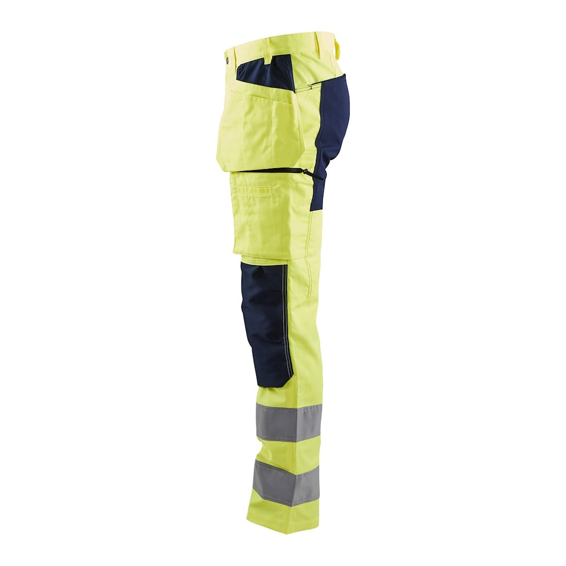Blaklader Hi-Vis Trousers with Stretch 1552 - Hi-Vis Yellow/Navy Blue