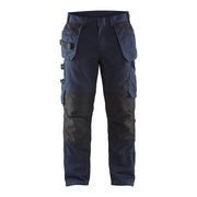 Blaklader Service Trousers with Stretch And Nail Pockets 1496 #colour_dark-navy-black