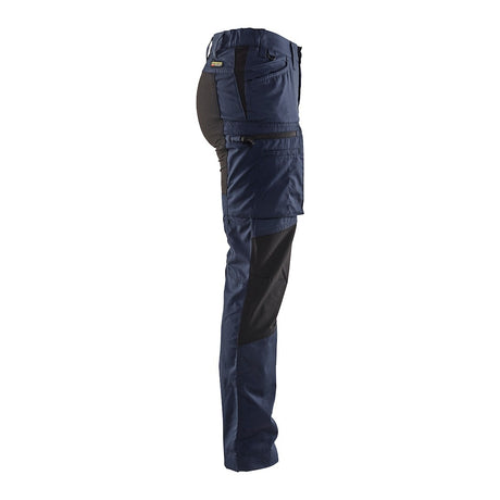 Blaklader Women's Service Trousers Stretch 71591845 #colour_dark-navy-black