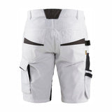 Blaklader Painter's Shorts with Stretch 1094 #colour_white-dark-grey