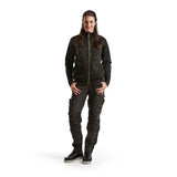 Blaklader Women's Sweatshirt with Full Zip 3394 #colour_black-hi-vis-yellow
