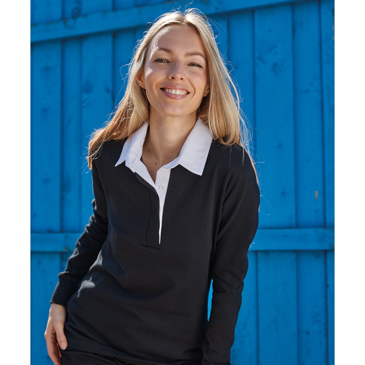 Front Row Women's Long Sleeve Plain Rugby Shirt