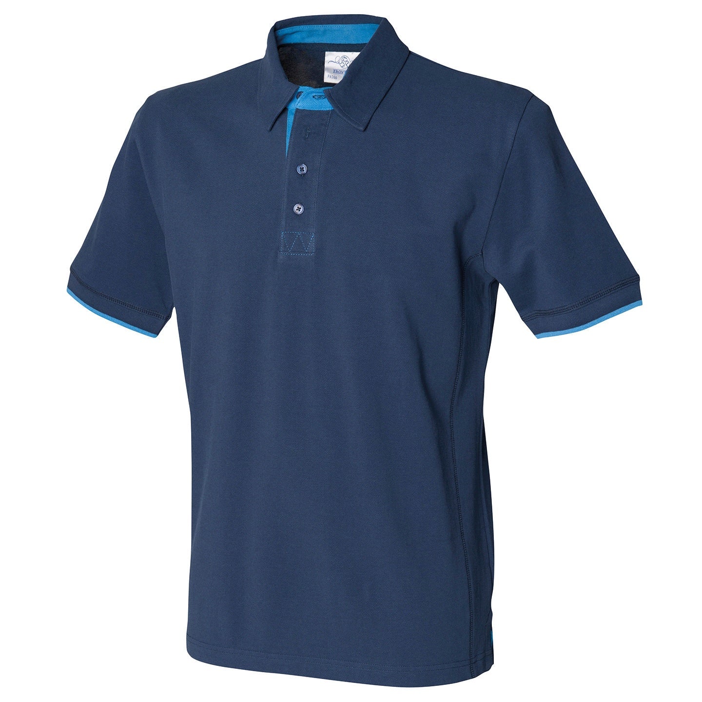Front Row Contrast Piqué Polo Shirt