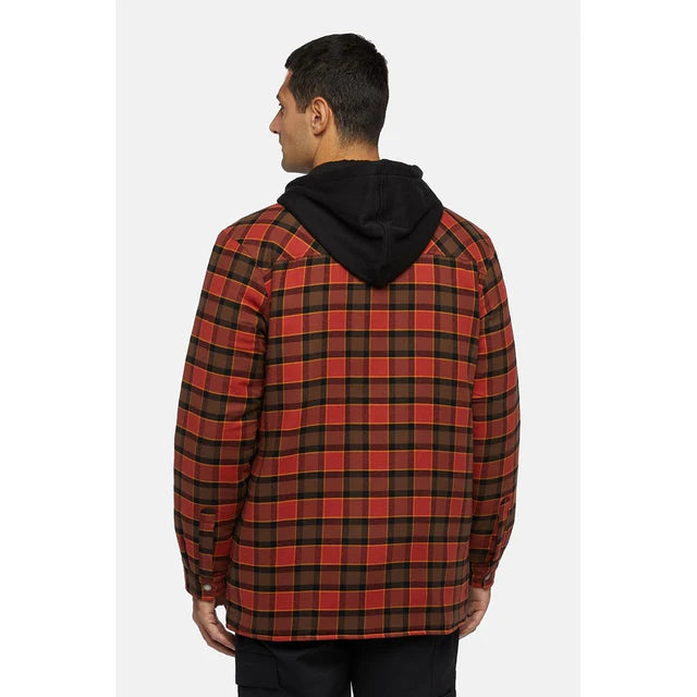 Dickies Fleece Hooded Flannel Shirt