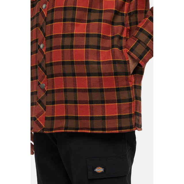 Dickies Fleece Hooded Flannel Shirt