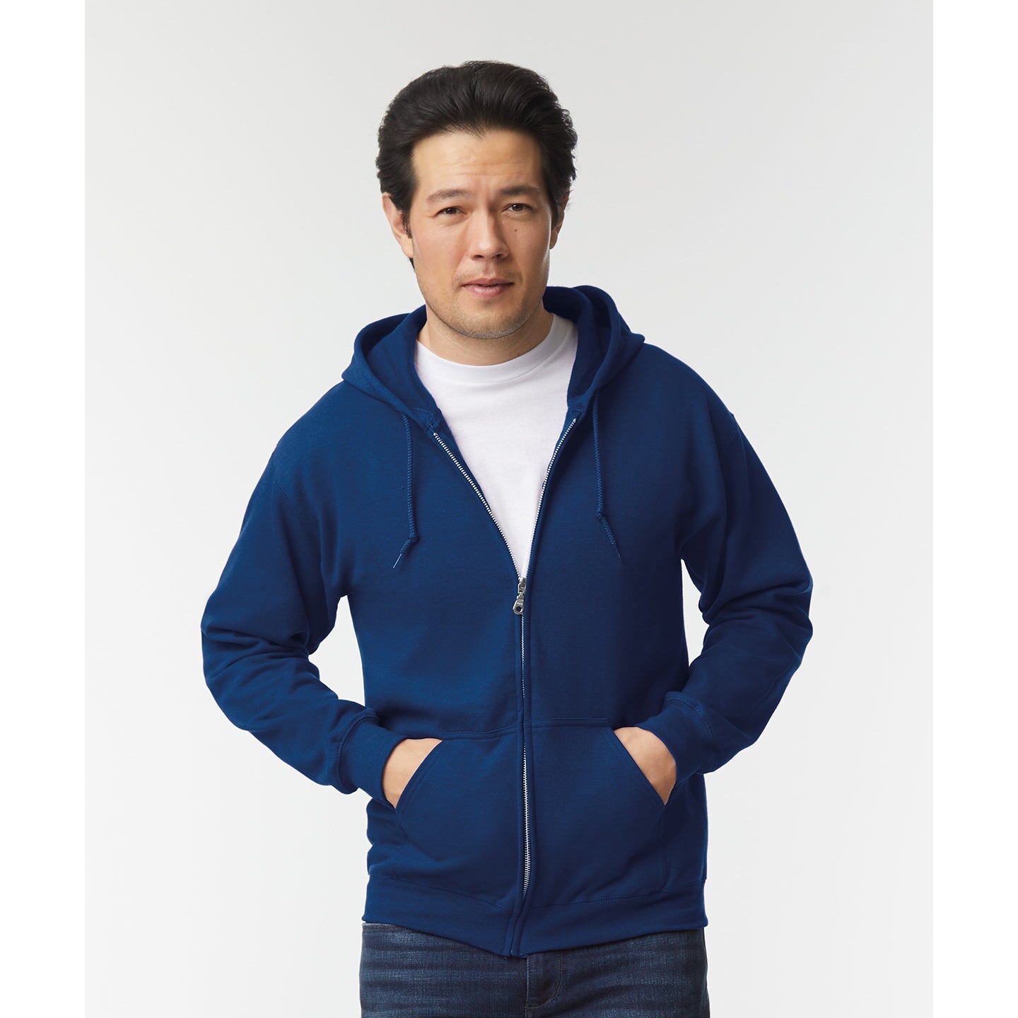 Gildan Heavy Blend Full Zip Hooded Sweatshirt - Navy