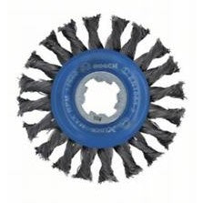 Bosch Professional X-LOCK Wire Wheel Knotted 115mm Stainless Steel, 0.5mm Thickness