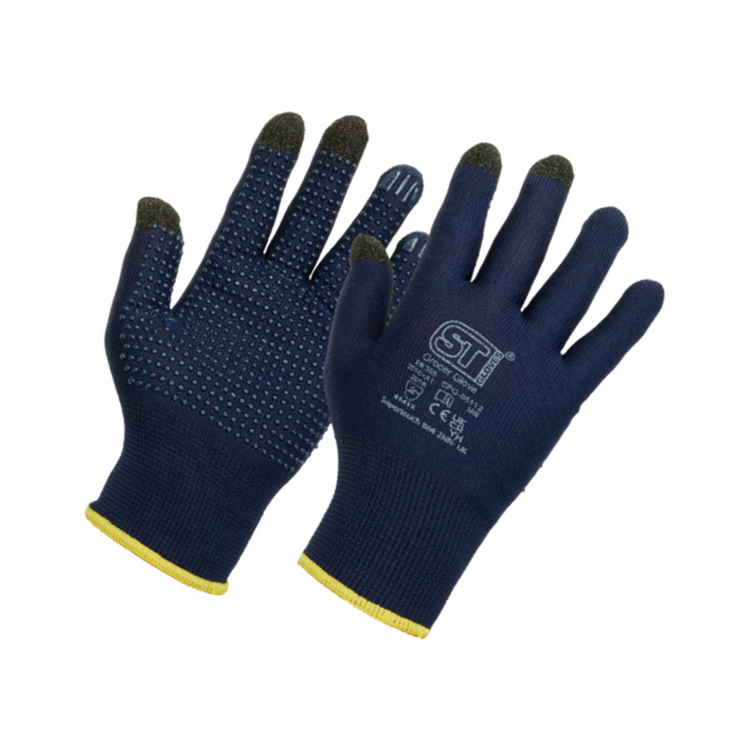 Supertouch Dotted Palm Touchscreen Grocer Gloves
