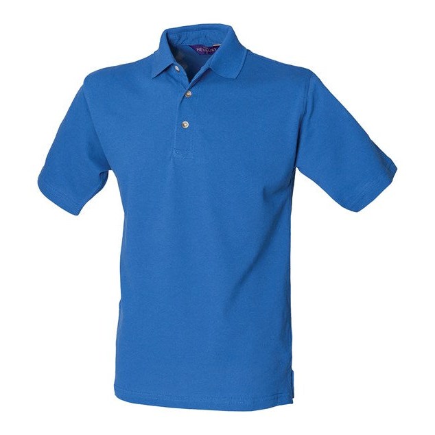 Henbury Classic Cotton Piqué Polo With Stand-Up Collar