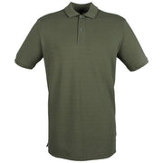 Henbury Micro-Fine Piqué Polo Shirt - Olive