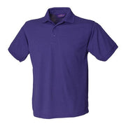 Henbury 65/35 Classic Piqué Polo Shirt - Purple