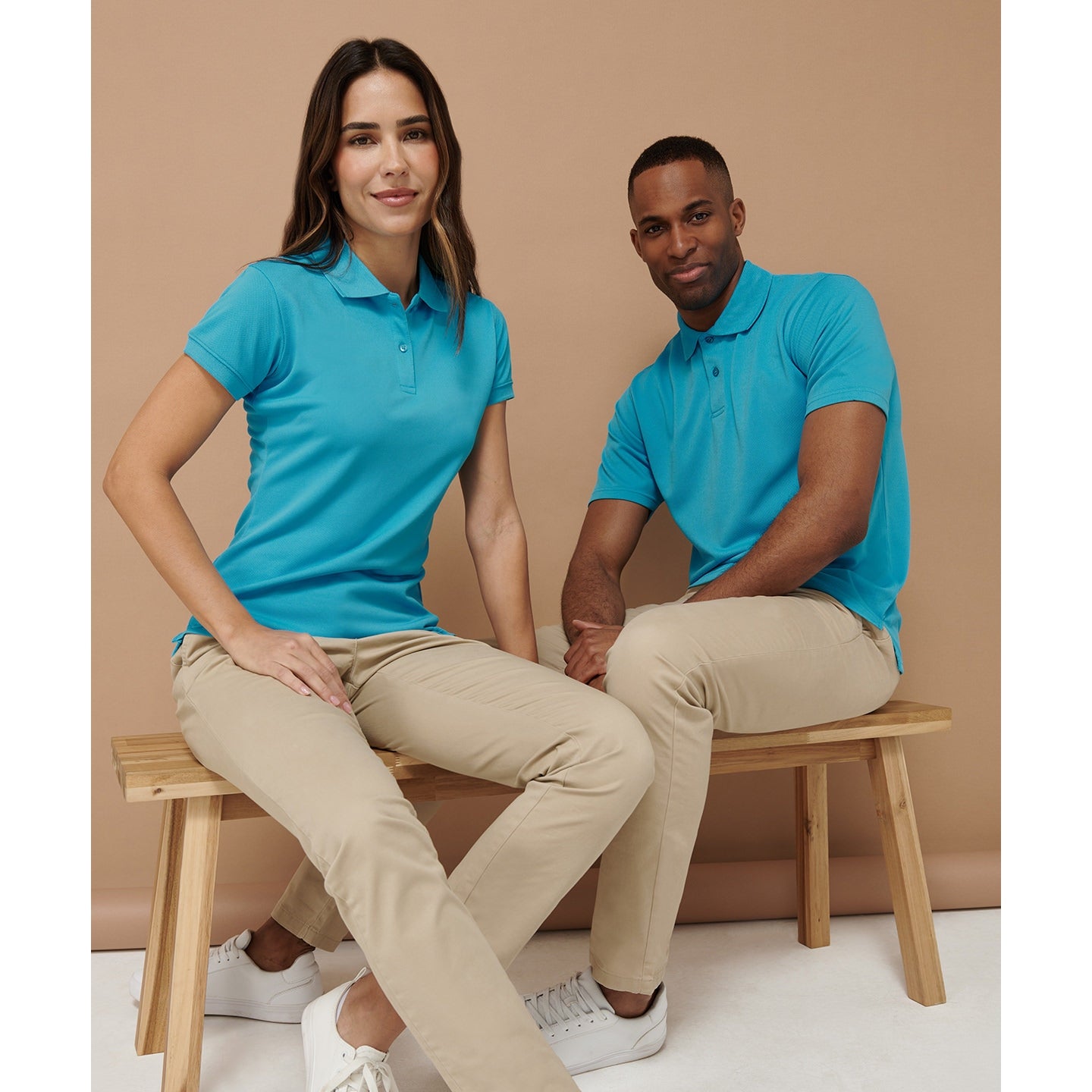 Henbury Coolplus® Polo Shirt - Heather Grey