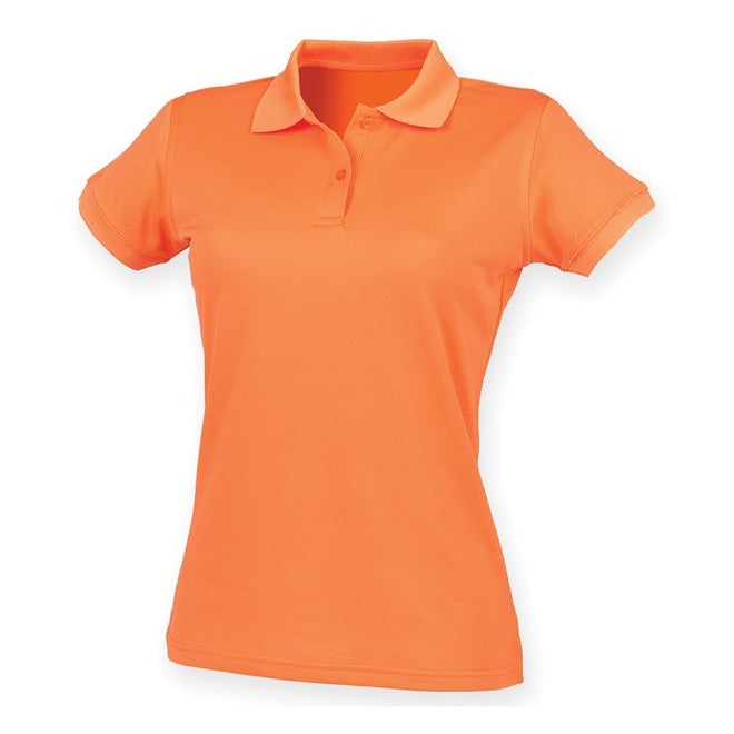 Henbury Women's Coolplus® Polo Shirt - Bright Orange