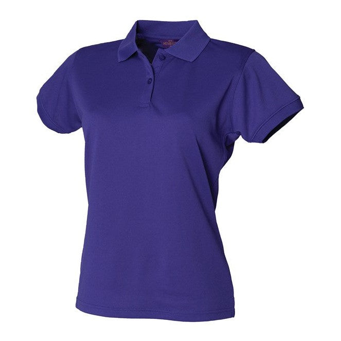 Henbury Women's Coolplus® Polo Shirt - Bright Purple
