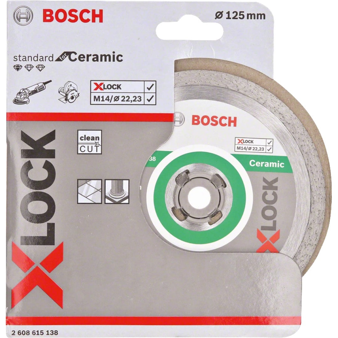 Bosch Professional X-LOCK Ceramic Diamond Cutting Disc - 125x22.23x1.6x7mm Standard
