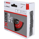 Bosch Professional X-LOCK Crimped Wire Wheel - Steel, 115mm, 0.3mm Thickness