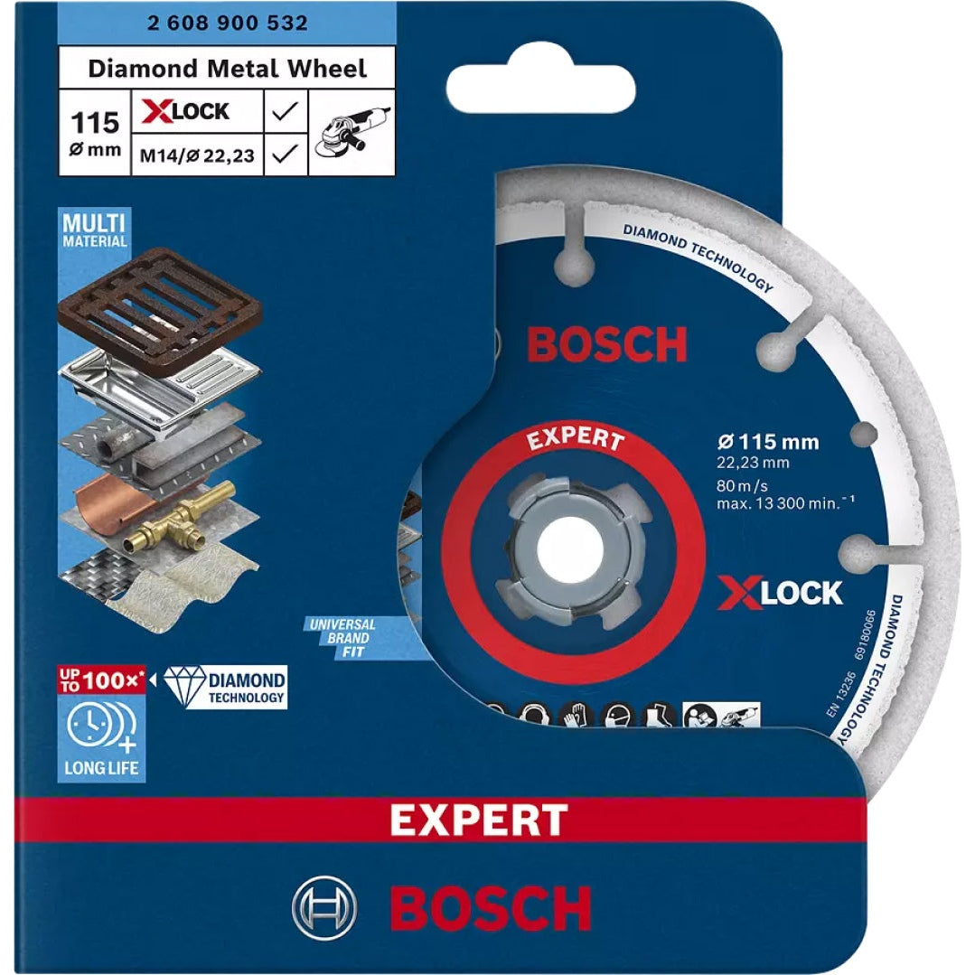 Bosch Professional X-LOCK Diamond Metal Cutting Disc - 115 x 22.23 mm