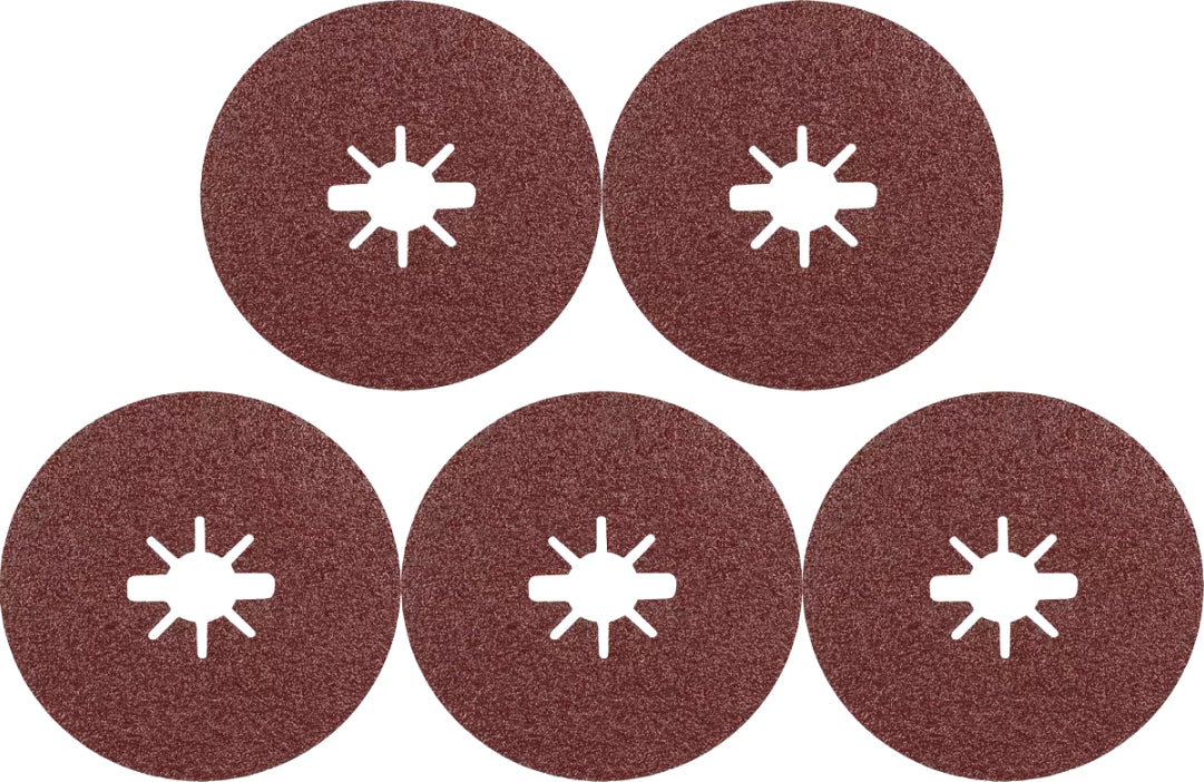 Bosch Professional Expert R781 Prisma Ceramic X-LOCK Fibre Disc - 115mm, G36, 5-pc, 22.23mm