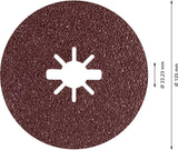 Bosch Professional Expert X-LOCK Prisma Ceramic Fibre Disc, R781 Metal - 125mm, 22.23mm, G36
