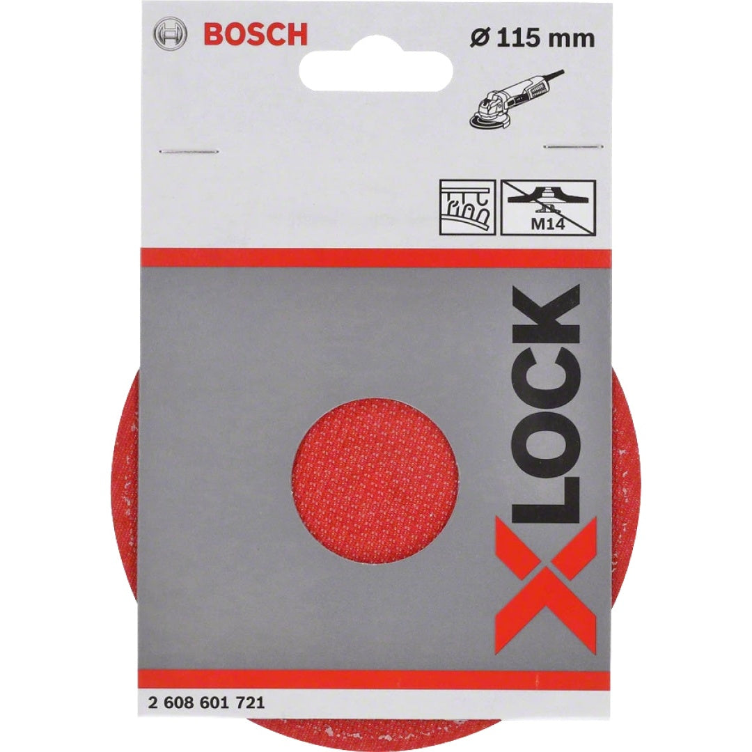 Bosch Professional X-LOCK Backing Pad - Hook and Loop, 115mm, 13300rpm
