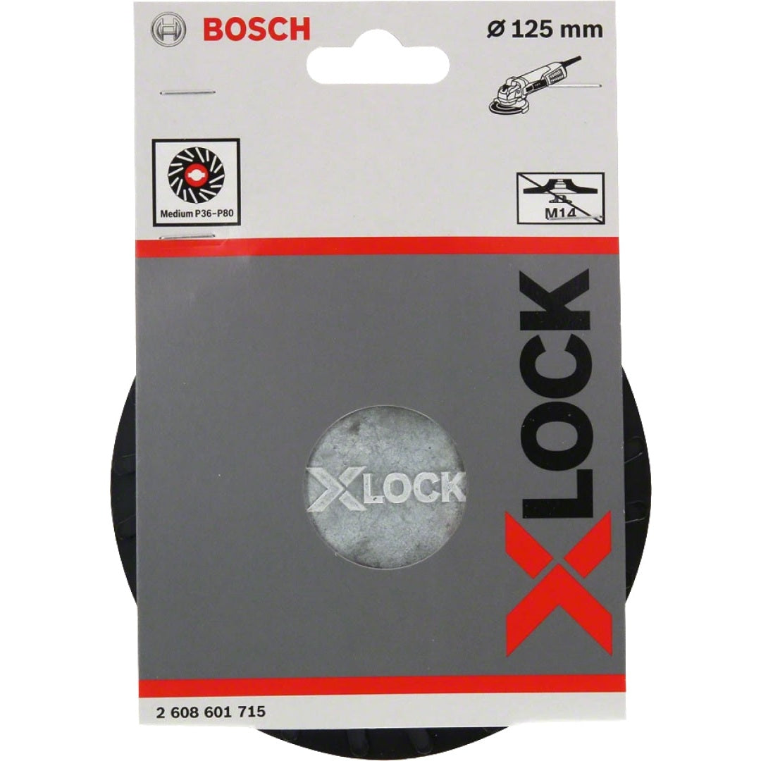Bosch Professional X-LOCK Backing Pad - Medium, 125mm, 12250 RPM