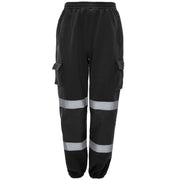 Supertouch Hi Vis Black Jogging Bottoms