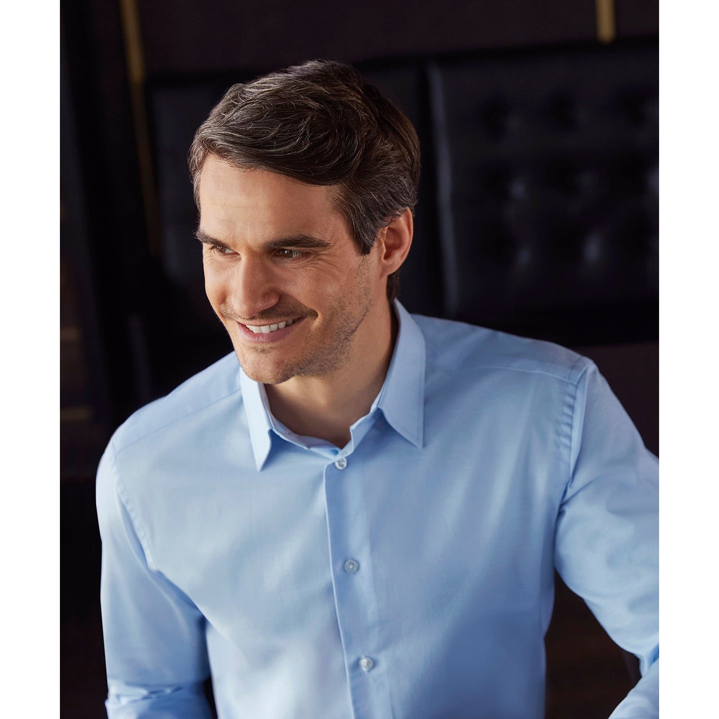 Russell Collection Long Sleeve Easycare Tailored Oxford Shirt