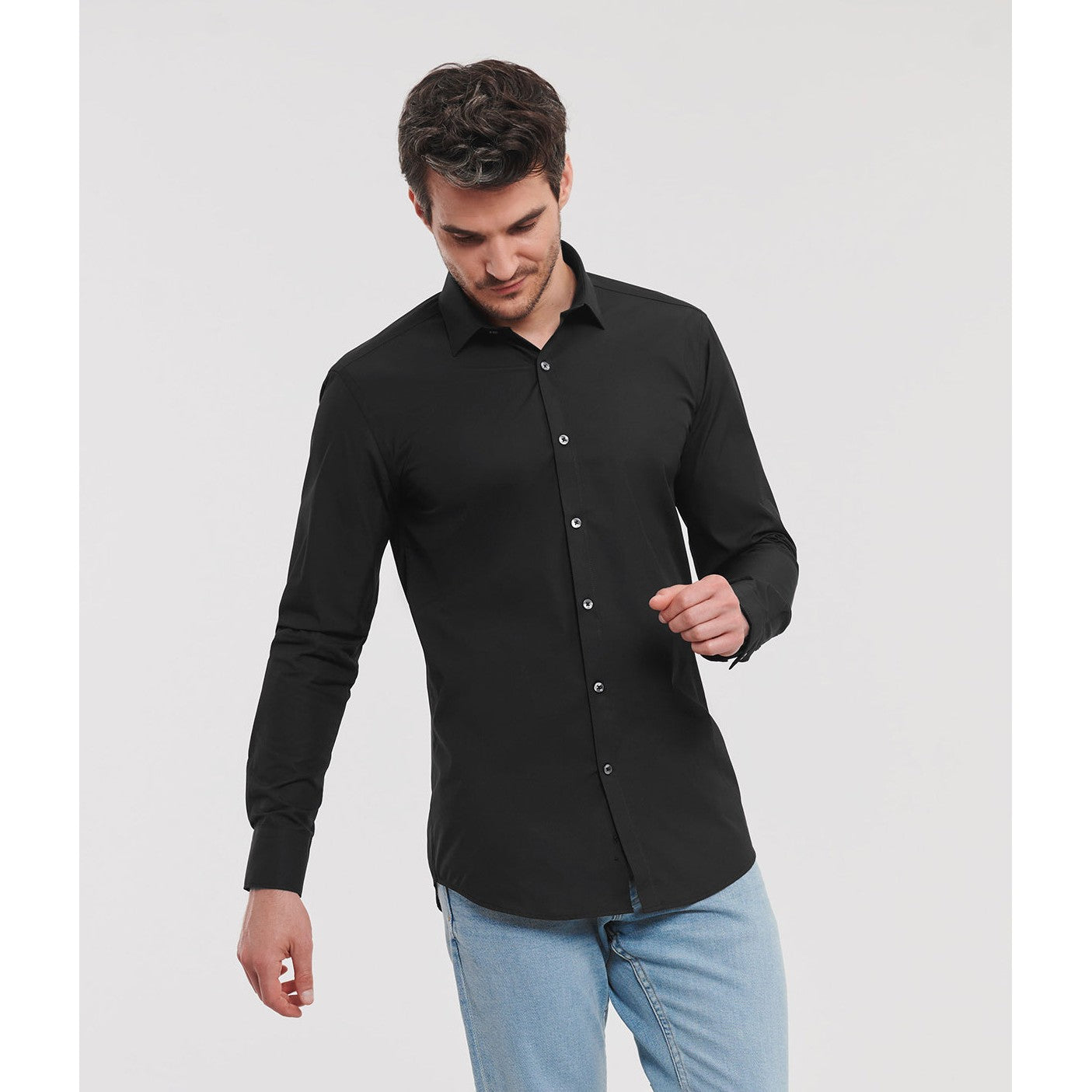 Russell Collection Long Sleeve Ultimate Stretch Shirt