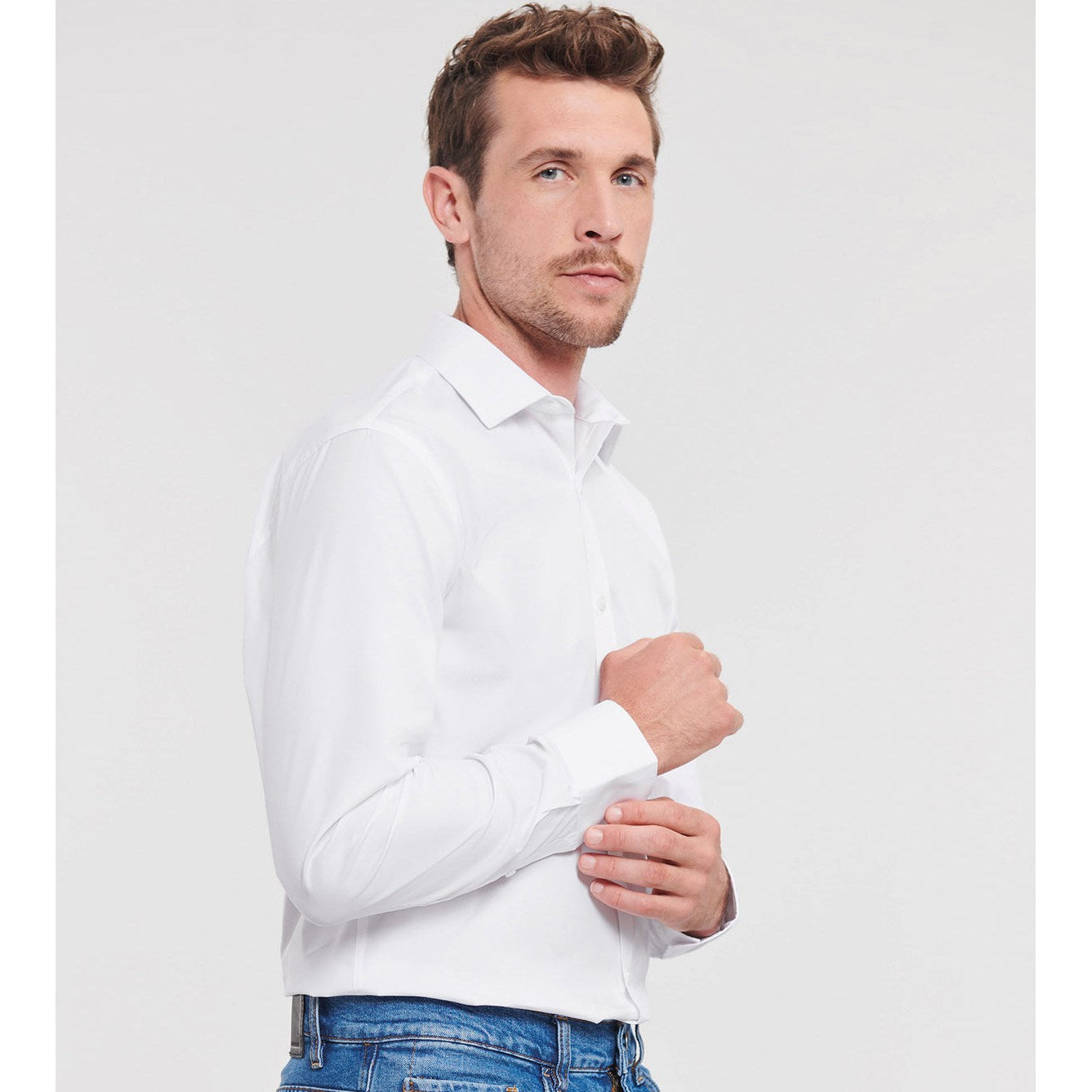 Russell Collection Long Sleeve Ultimate Stretch Shirt
