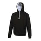 Awdis Just Hoods Varsity Hoodie - Jet Black/Arctic White